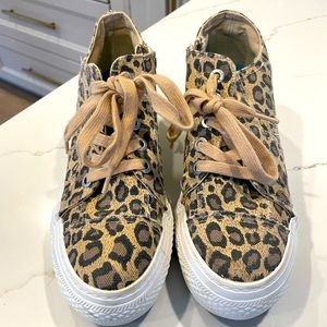 Leopard print platform sneakers by Blowfish Malibu